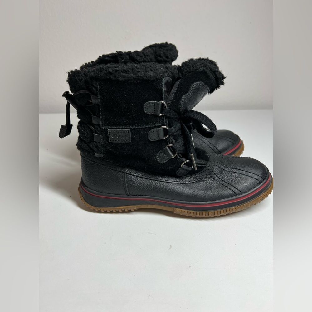 Pajar Women's Boots Black Leather Insulated Waterproof Winter Bootie US 7